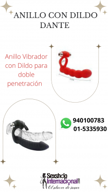 anillo vibrador con dildo dante 